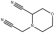 4-Morpholineacetonitrile, 3-cyano- Struktur