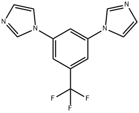 1,1'-(5-(trifluoromethyl)-1,3-phenylene)bis(1H-imidazole) Struktur