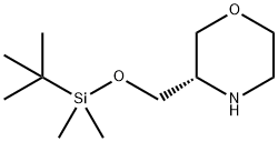 Morpholine, 3-[[[(1,1-dimethylethyl)dimethylsilyl]oxy]methyl]-, (3S)- Struktur