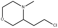 Morpholine, 3-(2-chloroethyl)-4-methyl- Struktur