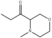 1-Propanone, 1-(4-methyl-3-morpholinyl)- Struktur