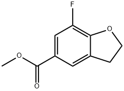 methyl 7-fluoro-2,3-dihydrobenzofuran-5-carboxylate Struktur