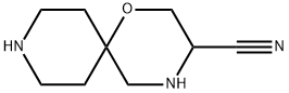 1-Oxa-4,9-diazaspiro[5.5]undecane-3-carbonitrile Struktur