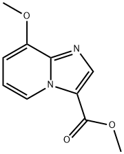 Imidazo[1,2-a]pyridine-3-carboxylic acid, 8-methoxy-, methyl ester Struktur