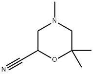 2-Morpholinecarbonitrile,4,6,6-trimethyl- Struktur