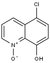 5-chloro-8-hydroxyquinoline 1-oxide Struktur