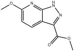 methyl 6-methoxy-1H-pyrazolo[3,4-b]pyridine-3-carboxylate Struktur