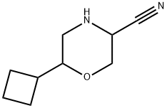 3-Morpholinecarbonitrile,6-cyclobutyl- Struktur