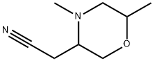 3-Morpholineacetonitrile, 4,6-dimethyl- Struktur