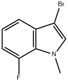 3-Bromo-7-fluoro-1-methylindole Struktur