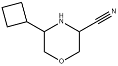 3-Morpholinecarbonitrile, 5-cyclobutyl- Struktur