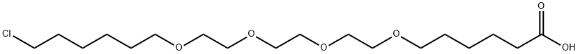 Cl-C6-PEG4-C3-COOH Struktur