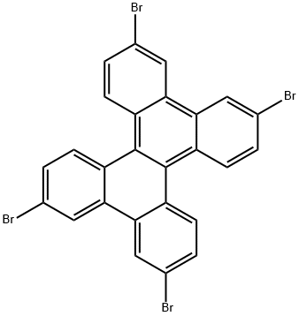 Dibenzo[a,c]triphenylene, 2,7,10,15-tetrabromo- Struktur