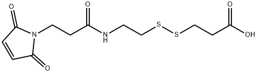 Mal-NH-ethyl-SS-propionic acid Struktur