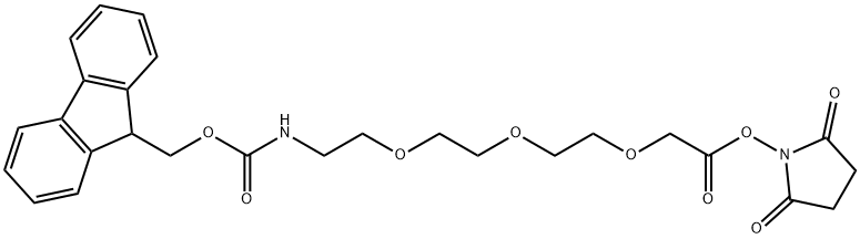 Fmoc-PEG3-CH2CO2-NHS Struktur