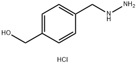 (4-(Hydrazinylmethyl)phenyl)methanol hydrochloride Struktur