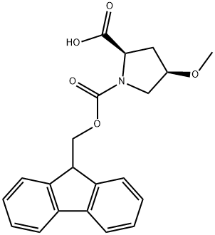 (4R)-1-Fmoc-4-methoxy-D-proline Struktur