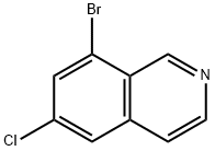 Isoquinoline, 8-bromo-6-chloro- Struktur