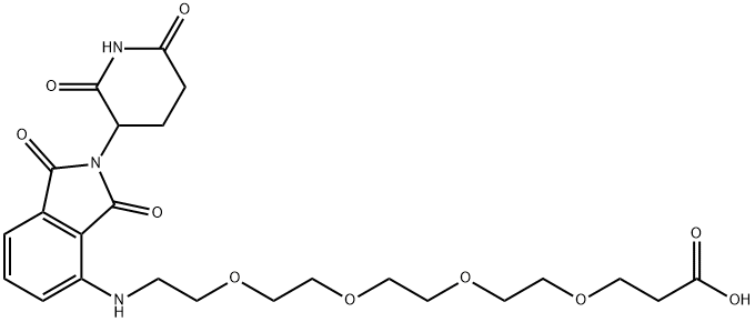 Pomalidomide-PEG4-CO2H Struktur