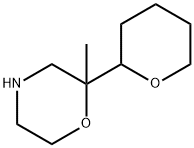 Morpholine,2-methyl-2-(tetrahydro-2H-pyran-2-yl)- Struktur