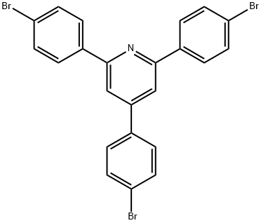 2,4,6 tris(4-bromophenyl)pyridine Struktur