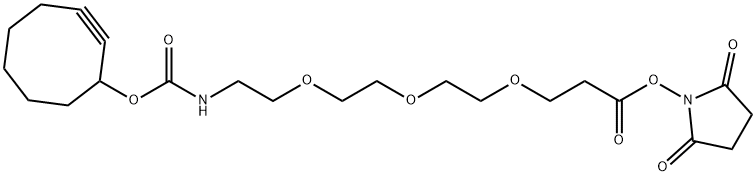 SCO-PEG3-NHS Struktur