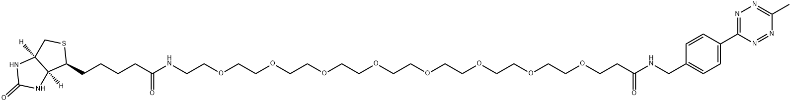 Biotin-PEG8-Me-Tet Struktur