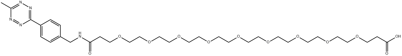Me-Tet-PEG9-COOH Struktur