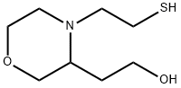 3-Morpholineethanol, 4-(2-mercaptoethyl)- Struktur