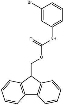 Carbamic acid, N-(3-bromophenyl)-, 9H-fluoren-9-ylmethyl ester Struktur