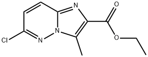 Imidazo[1,2-b]pyridazine-2-carboxylic acid, 6-chloro-3-methyl-, ethyl ester Struktur