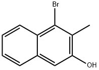 2-Naphthalenol, 4-bromo-3-methyl- Struktur