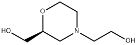 4-Morpholineethanol, 2-(hydroxymethyl)-, (2S)- Struktur