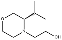 4-Morpholineethanol, 3-(1-methylethyl)-, (3S)- Struktur