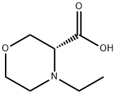 3-Morpholinecarboxylic acid, 4-ethyl-, (3R)- Struktur