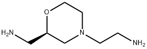 4-Morpholineethanamine,2-(aminomethyl)-,(2R)- Struktur