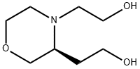 3,4-Morpholinediethanol, (3S)- Struktur