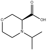 3-Morpholinecarboxylic acid, 4-(1-methylethyl)-,(3S)- Struktur