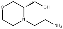 3-Morpholinemethanol, 4-(2-aminoethyl)-, (3S)- Struktur