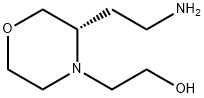 4-Morpholineethanol, 3-(2-aminoethyl)-, (3S)- Struktur