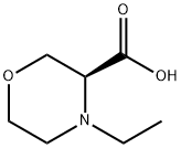 3-Morpholinecarboxylic acid, 4-ethyl-, (3S)- Struktur