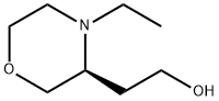 3-Morpholineethanol, 4-ethyl-, (3S)- Struktur