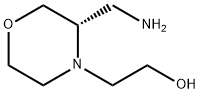 4-Morpholineethanol, 3-(aminomethyl)-, (3S)- Struktur