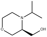 3-Morpholinemethanol, 4-(1-methylethyl)-, (3S)- Struktur