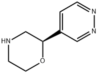 Morpholine, 2-(4-pyridazinyl)-, (2R)- Struktur