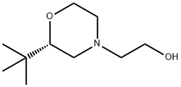 4-Morpholineethanol,2-(1,1-dimethylethyl)-,(2S)- Struktur