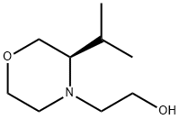 4-Morpholineethanol, 3-(1-methylethyl)-, (3R)- Struktur