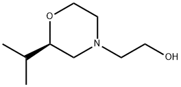 4-Morpholineethanol,2-(1-methylethyl)-,(2R)- Struktur