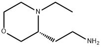 3-Morpholineethanamine, 4-ethyl-, (3R)- Struktur