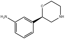 Benzenamine, 3-(2R)-2-morpholinyl- Struktur